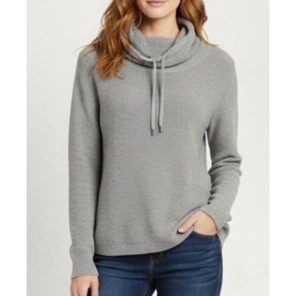 Lauren Ralph Lauren Cotton Ribbed Cowl Neck Sweater